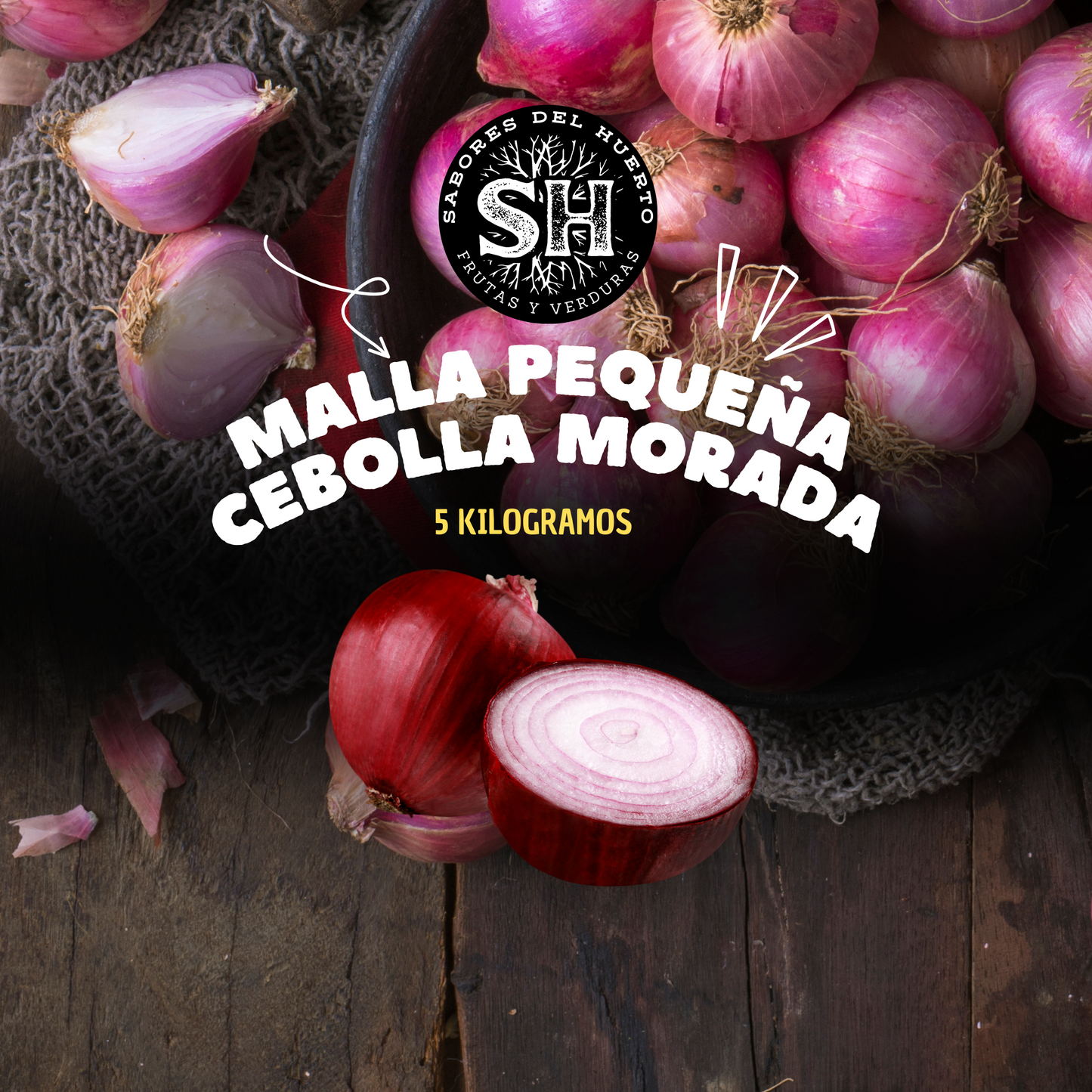 MALLA PEQUEÑA CEBOLLA MORADA (5 kg)