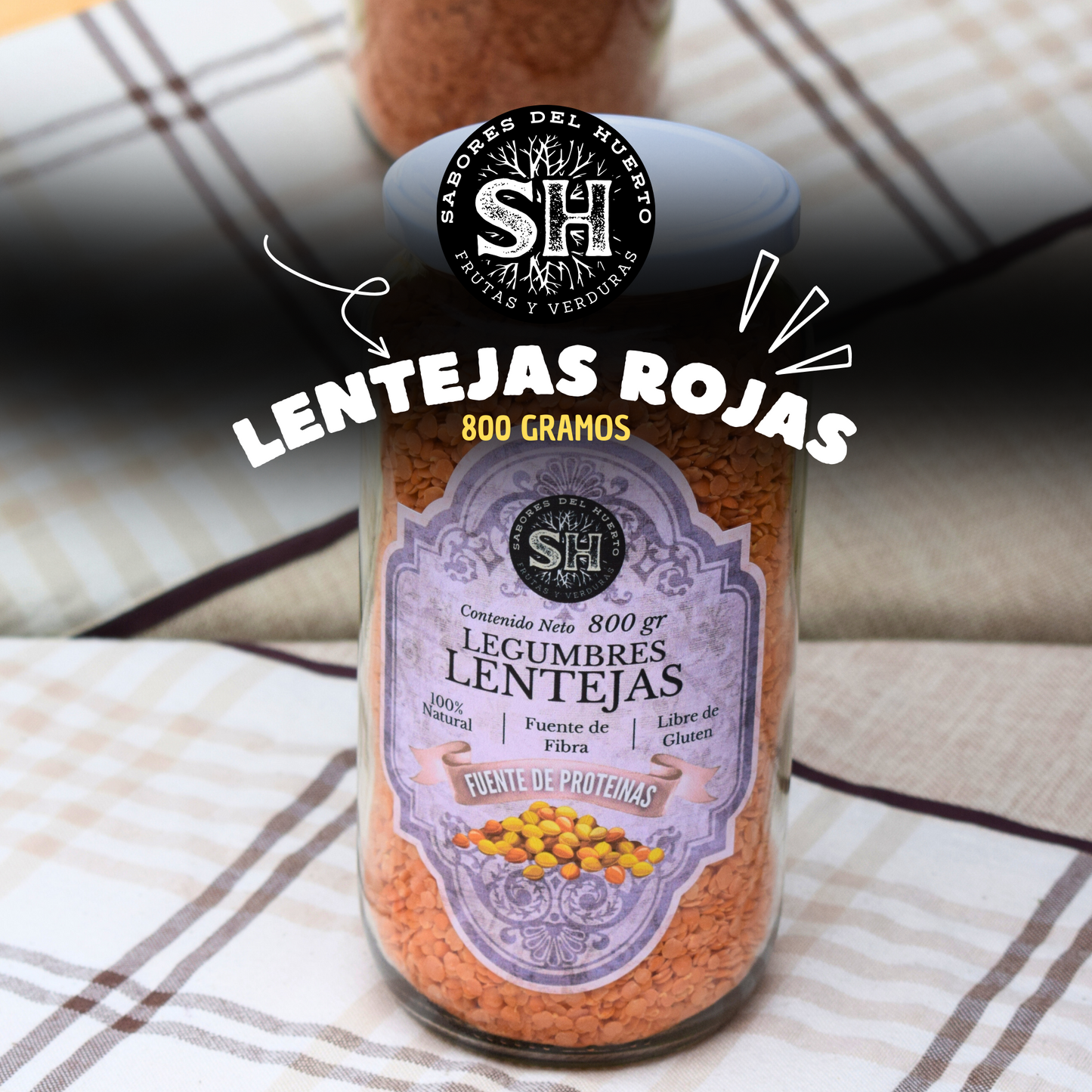 LENTEJAS ROJAS (800 gr)