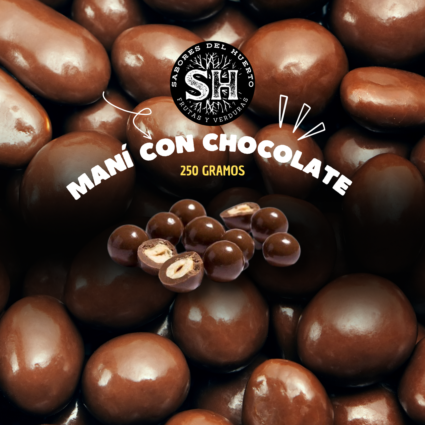 MANÍ CON CHOCOLATE (250 gr)