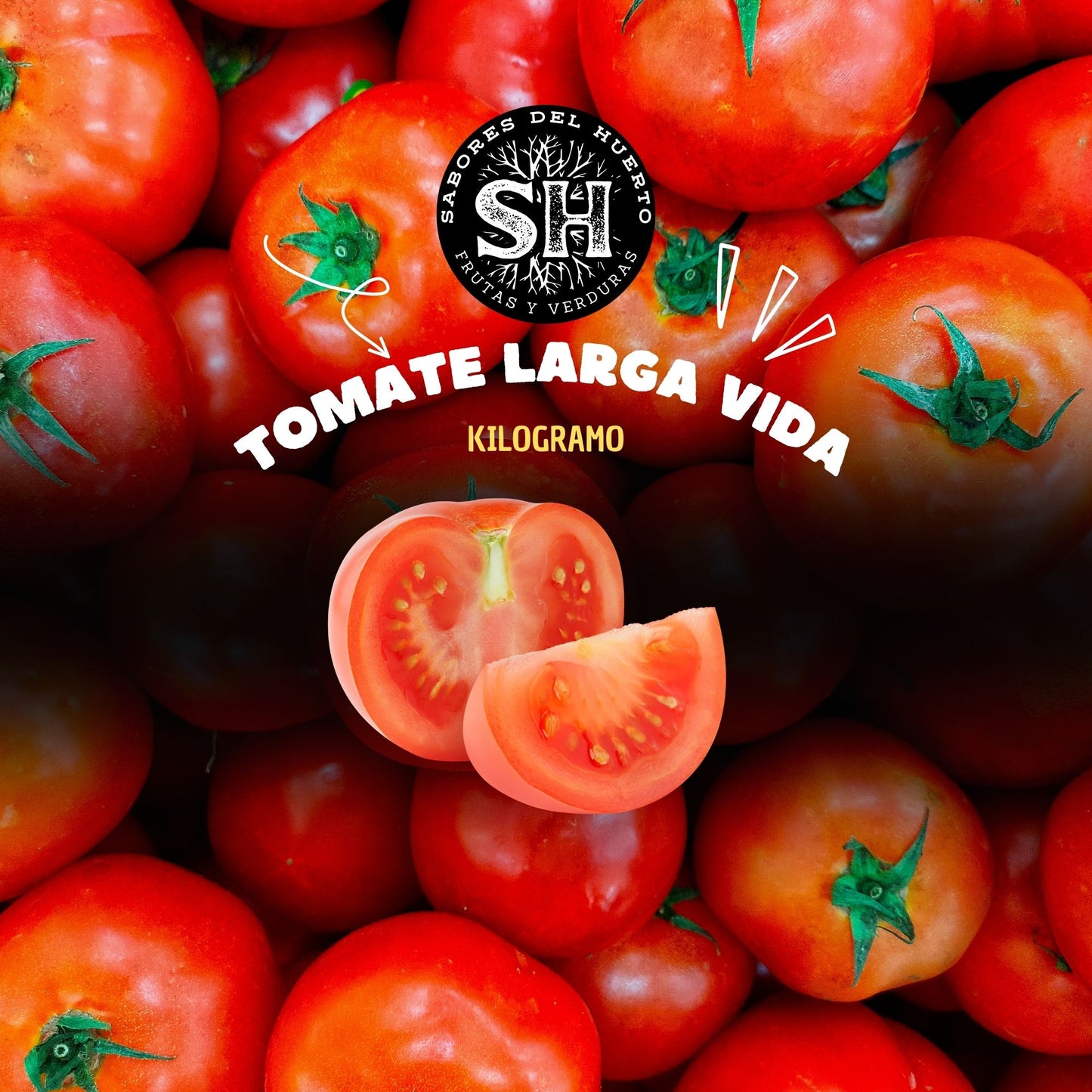 Tomates larga vida Rojos ideales para completos o ensalada a la chilena