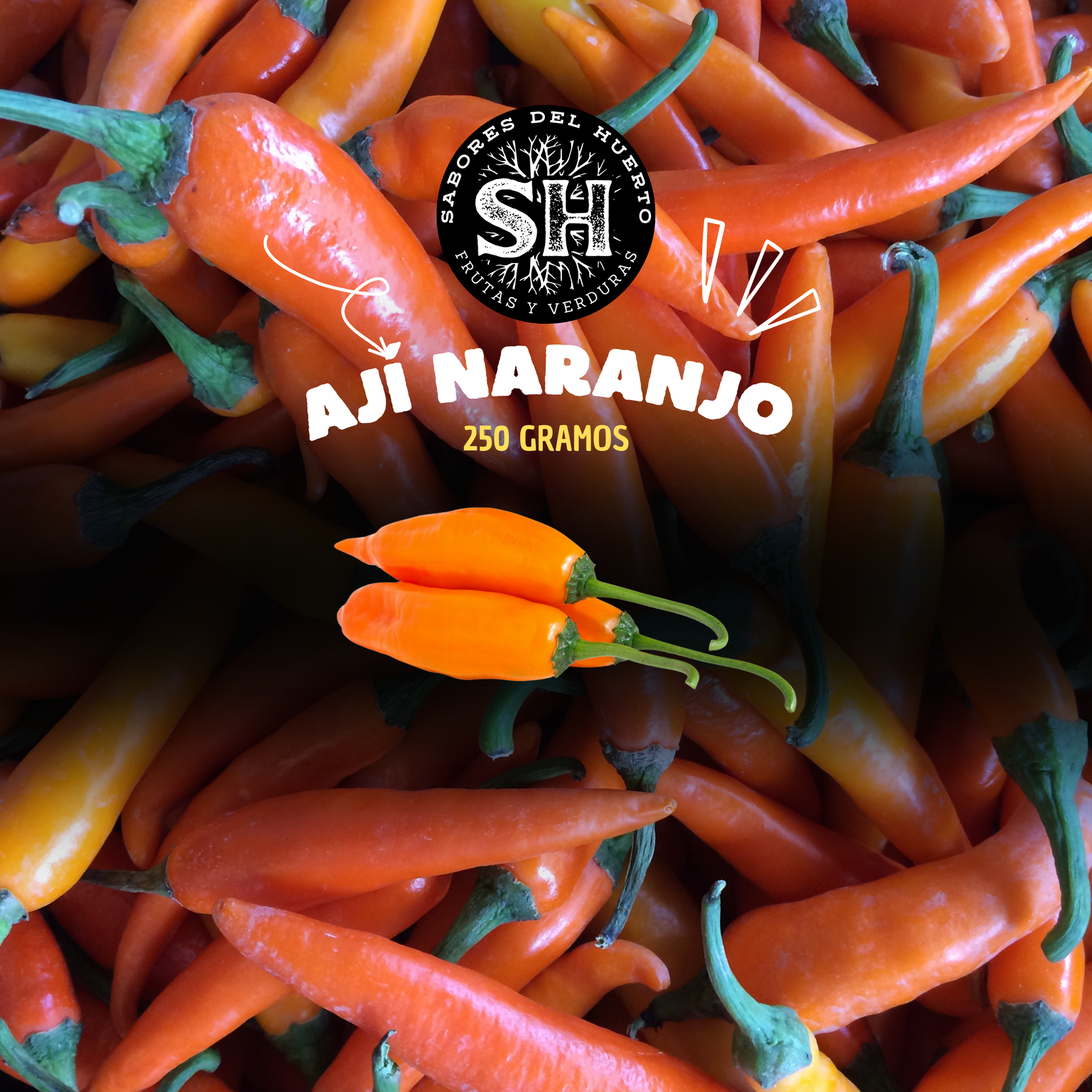 Aji Naranja ideal para platos peruanos