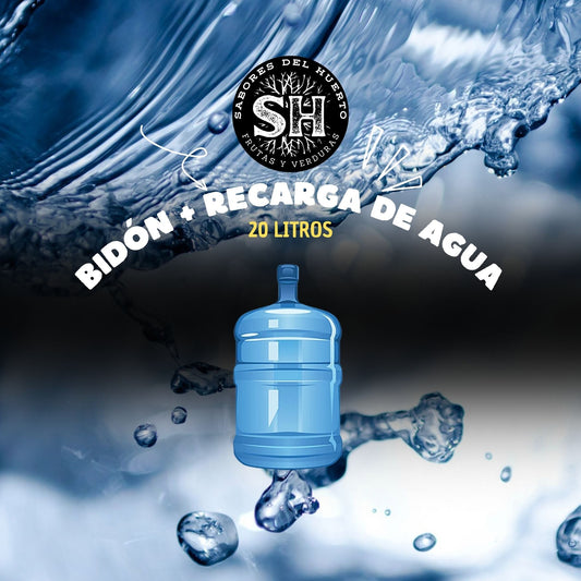 BIDÓN + RECARGA DE AGUA