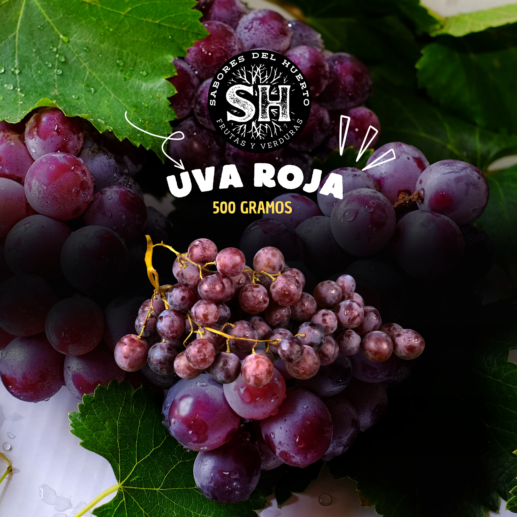 UVA ROJA (500 gr) – Sabores del huerto
